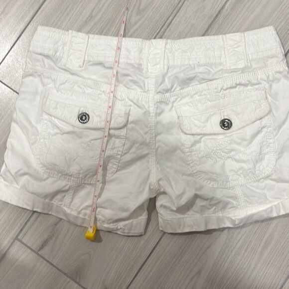 Espirit women's white utility cargo shorts size 8 vintage condition - Picture 5 of 5